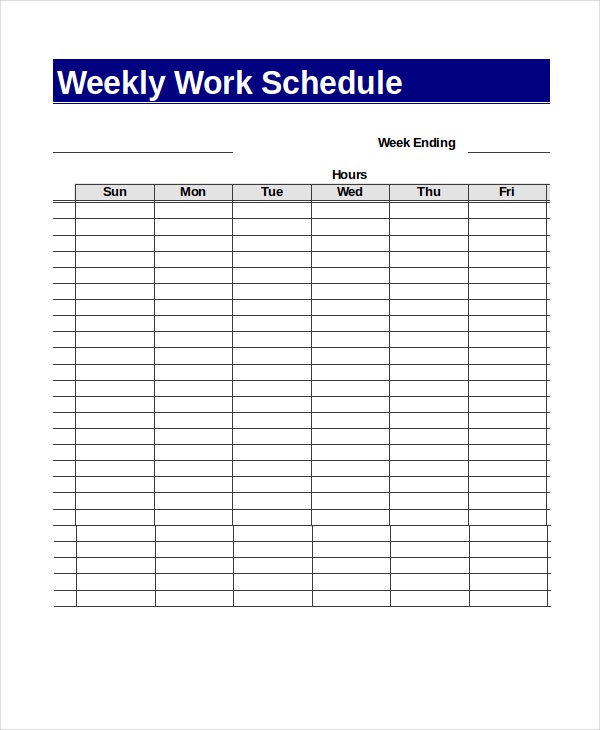 Detail Work Schedule Template Excel Nomer 23