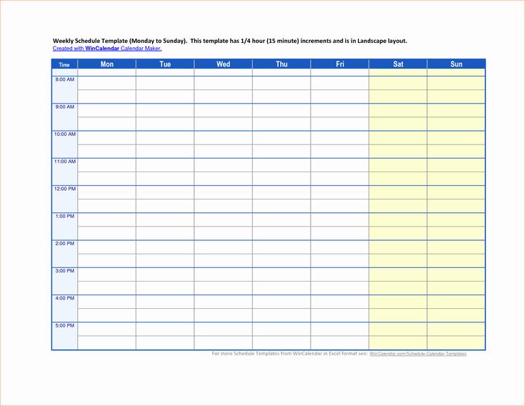 Detail Work Schedule Template Excel Nomer 44