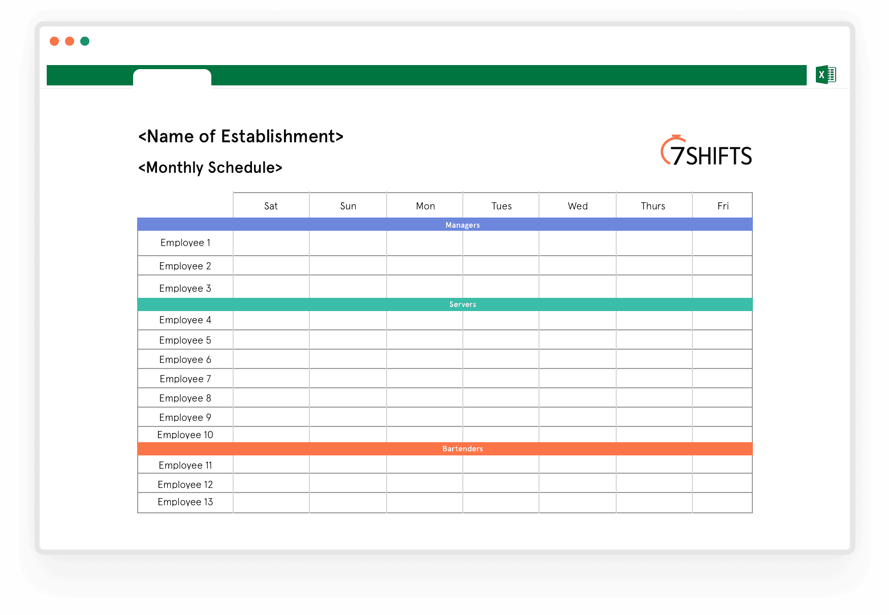 Detail Work Schedule Template Excel Nomer 8