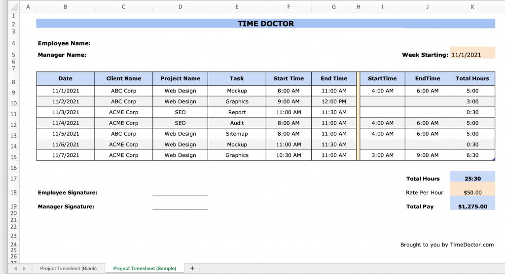 Detail Workload Management Excel Template Nomer 22