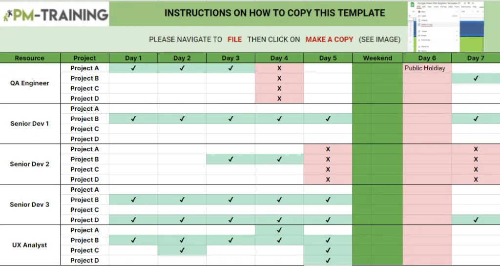 Detail Workload Management Excel Template Nomer 45