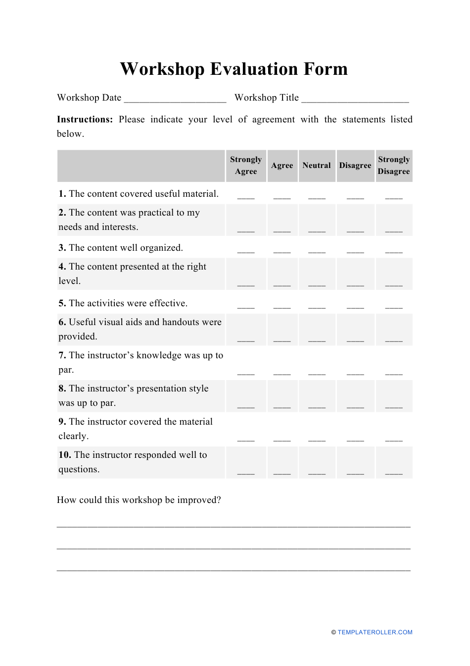 Detail Workshop Agreement Template Nomer 47