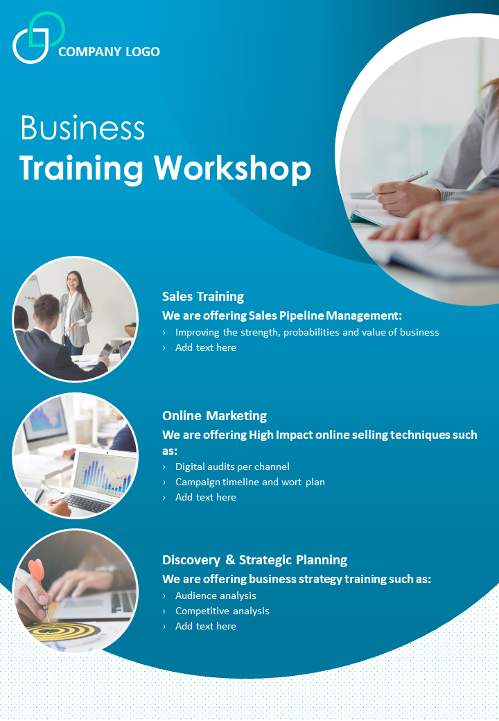 Detail Workshop Brochure Template Nomer 25