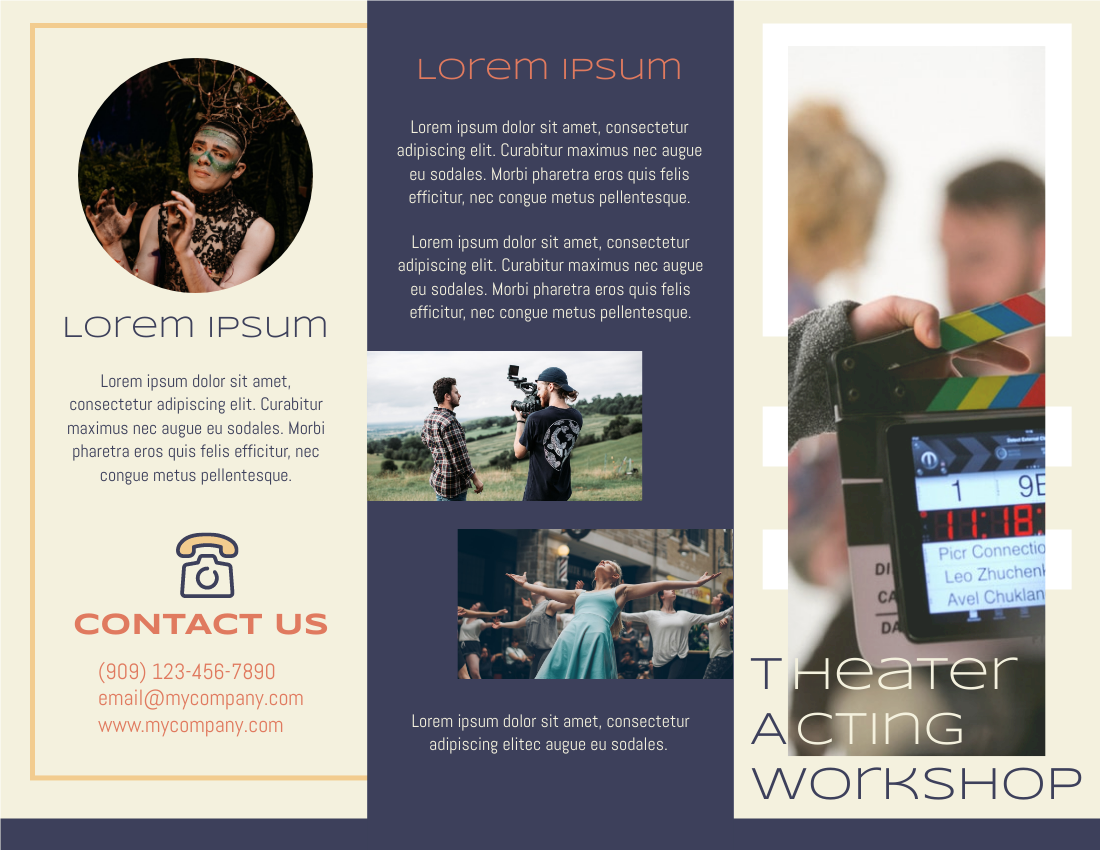 Detail Workshop Brochure Template Nomer 46