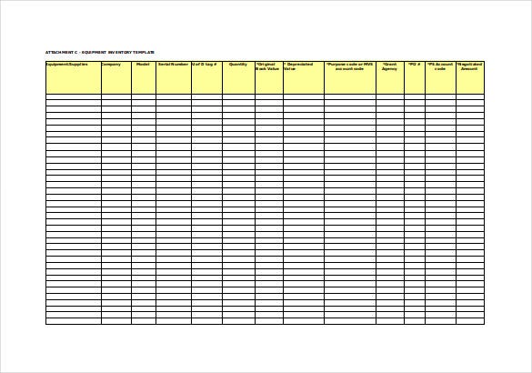 Detail Workshop Inventory Template Nomer 10