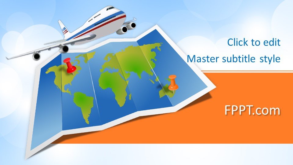 Detail World Travel Powerpoint Template Nomer 2