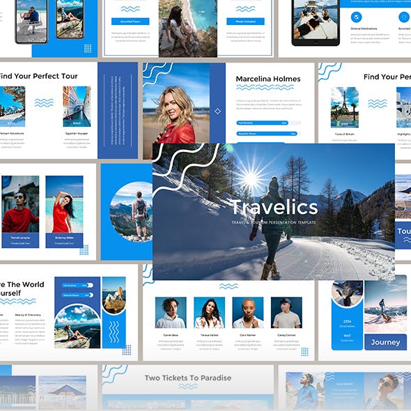 Detail World Travel Powerpoint Template Nomer 38