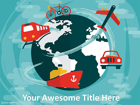 Detail World Travel Powerpoint Template Nomer 10