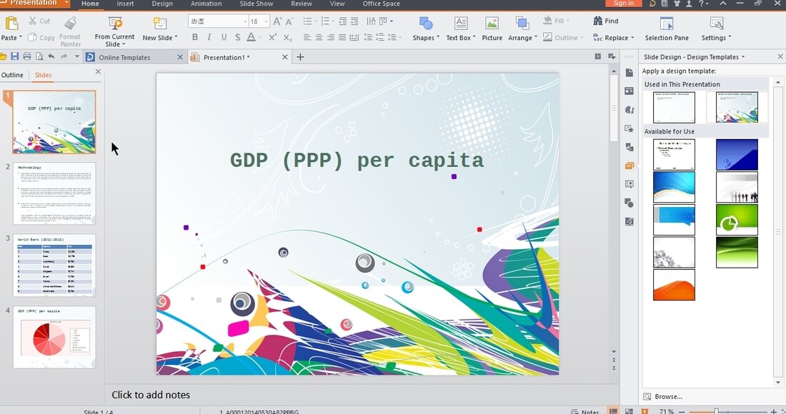 Detail Wps Powerpoint Template Nomer 24