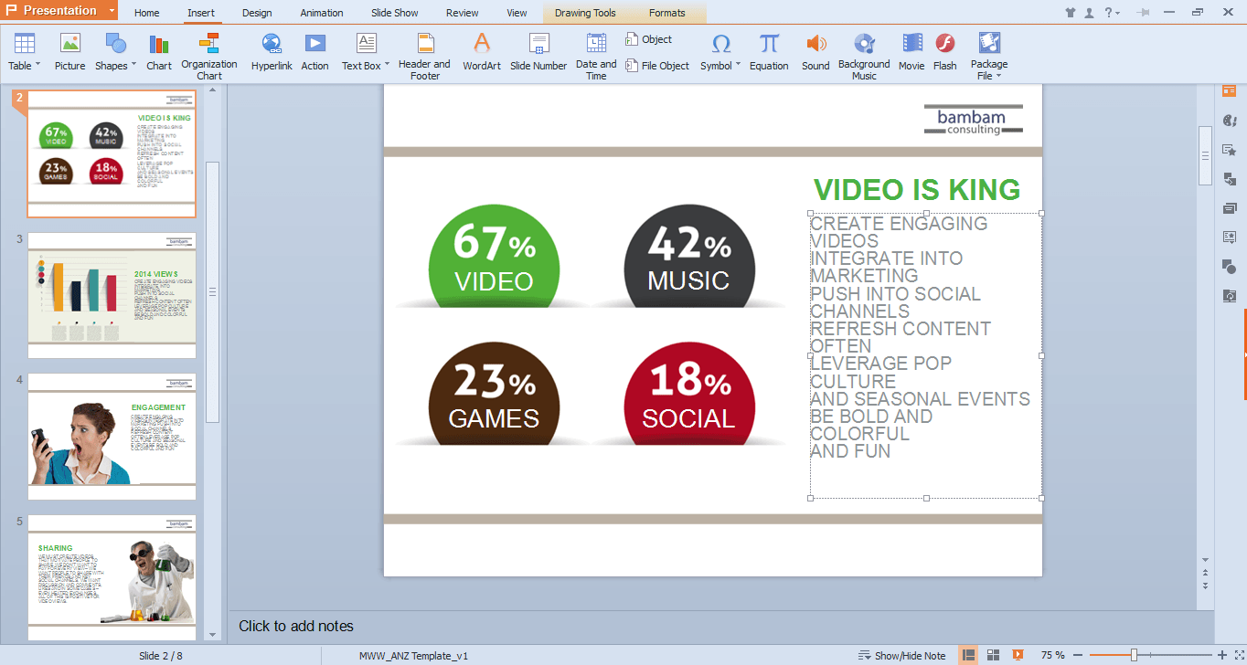Detail Wps Powerpoint Template Nomer 40
