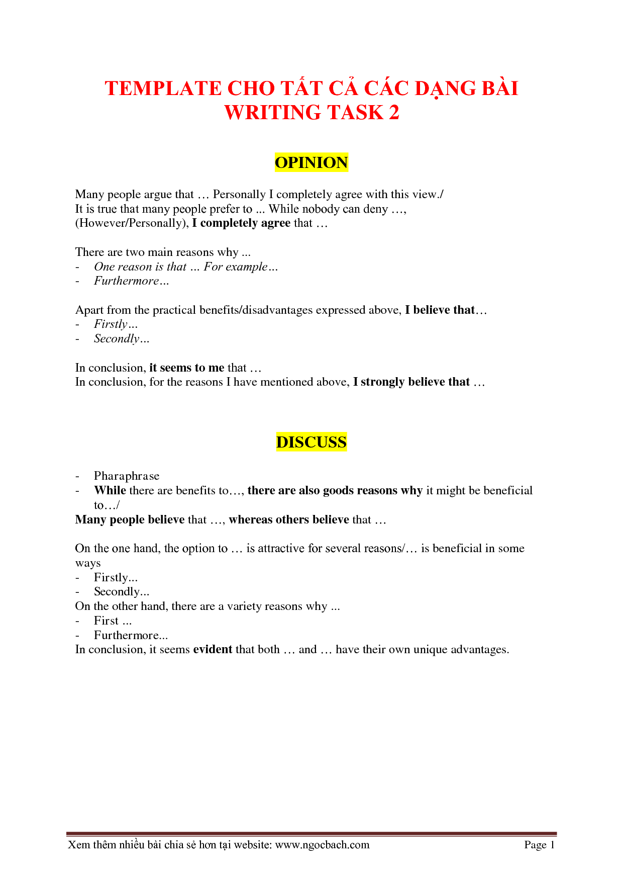 Detail Writing Task 2 Template Nomer 33