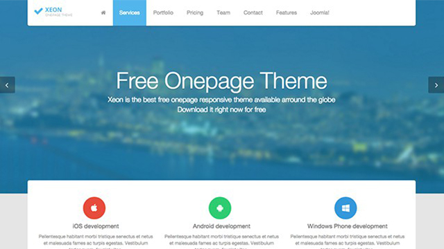 Detail Xeon Joomla Template Nomer 2