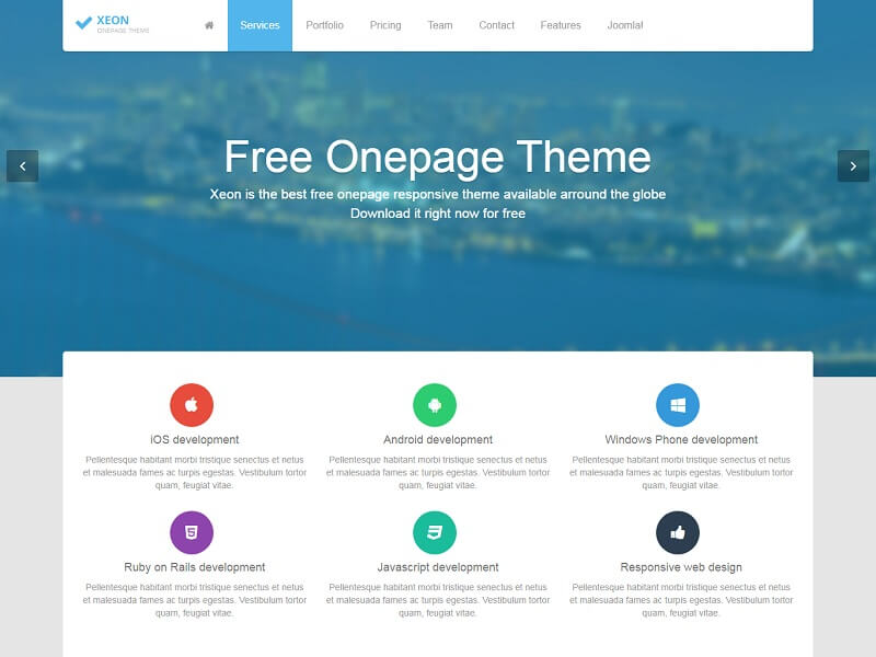 Detail Xeon Joomla Template Nomer 9