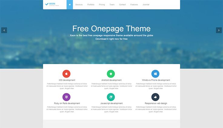 Detail Xeon Joomla Template Nomer 16