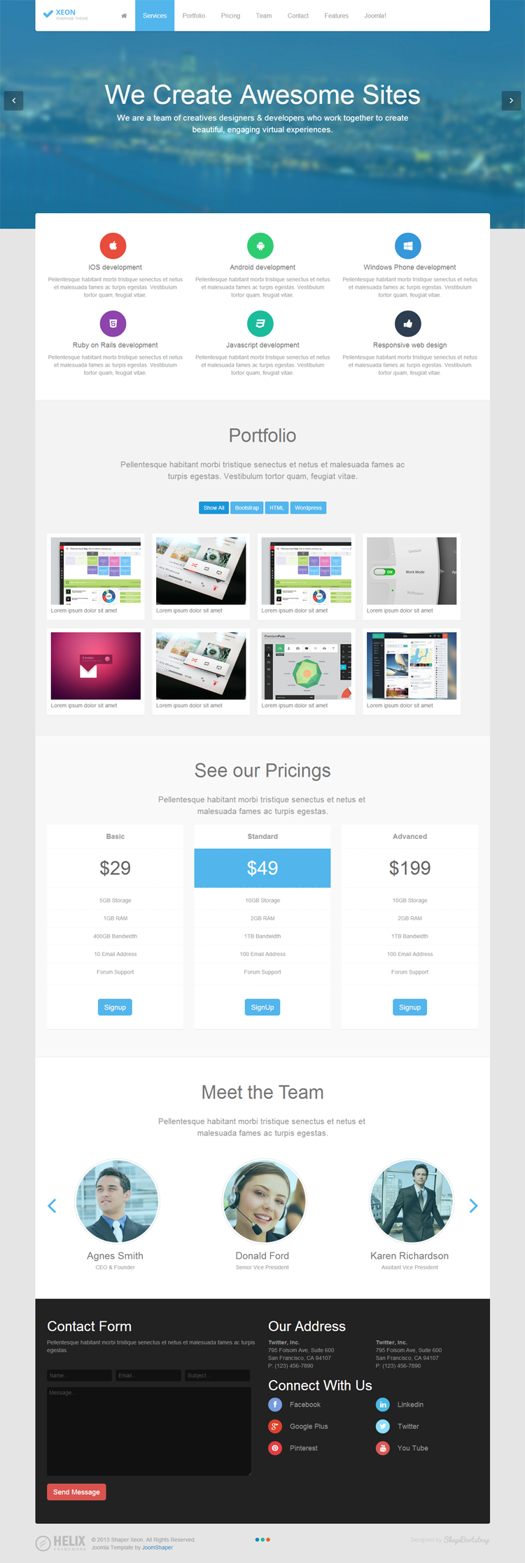Detail Xeon Joomla Template Nomer 3