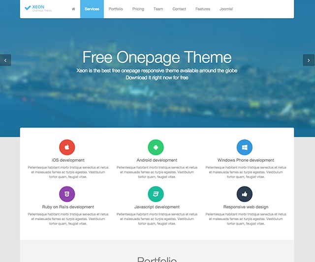 Detail Xeon Joomla Template Nomer 4