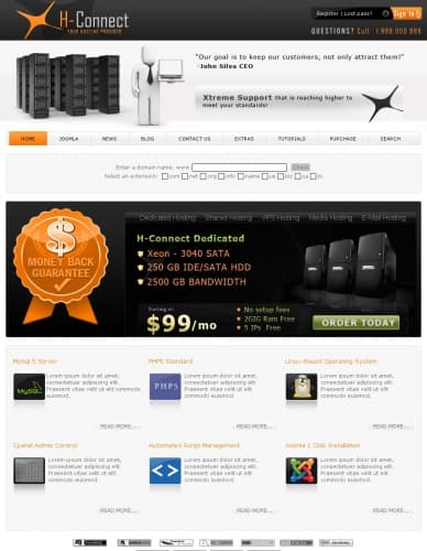 Detail Xeon Joomla Template Nomer 30