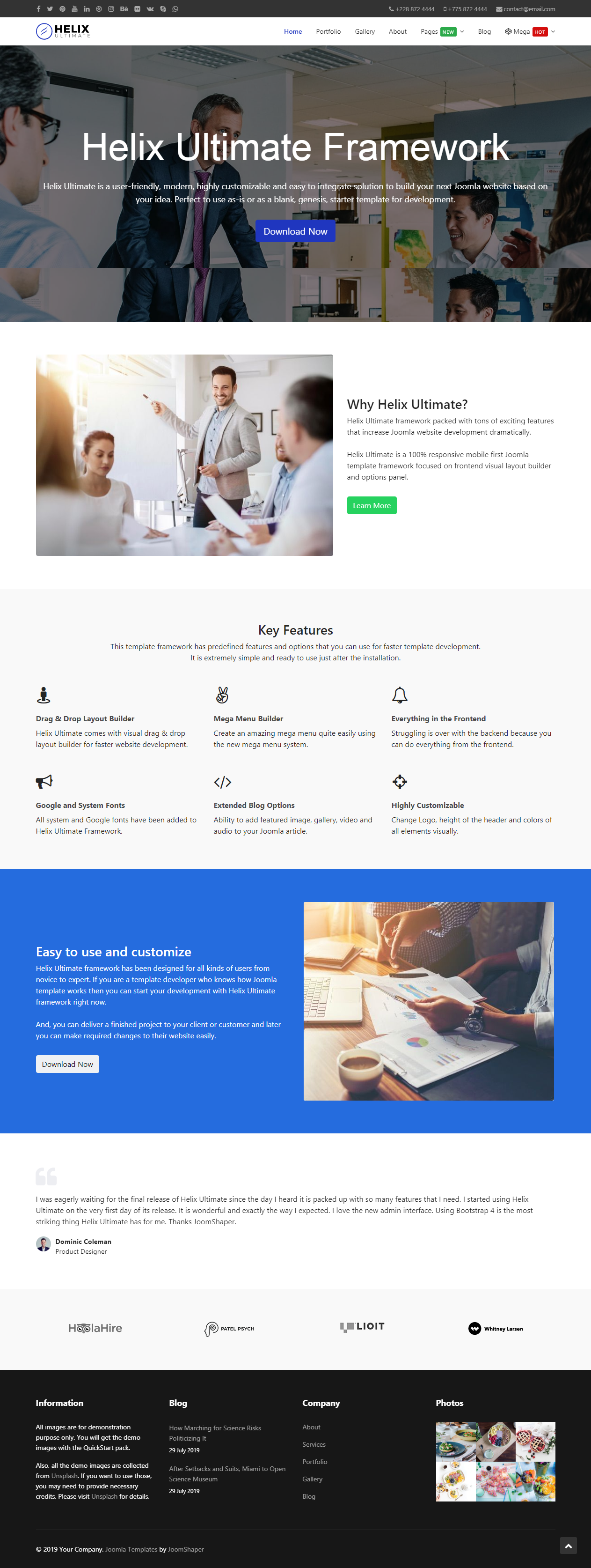 Detail Xeon Joomla Template Nomer 32