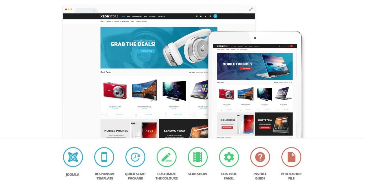 Detail Xeon Joomla Template Nomer 5