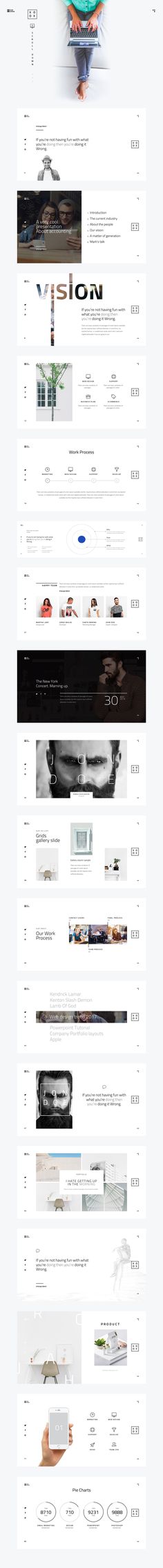 Detail Xoxo Minimal Powerpoint Template Nomer 31