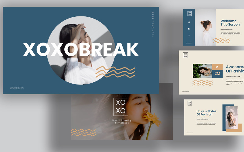 Detail Xoxo Minimal Powerpoint Template Nomer 10