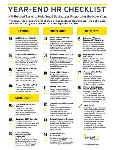 Detail Year End Checklist Template Nomer 7