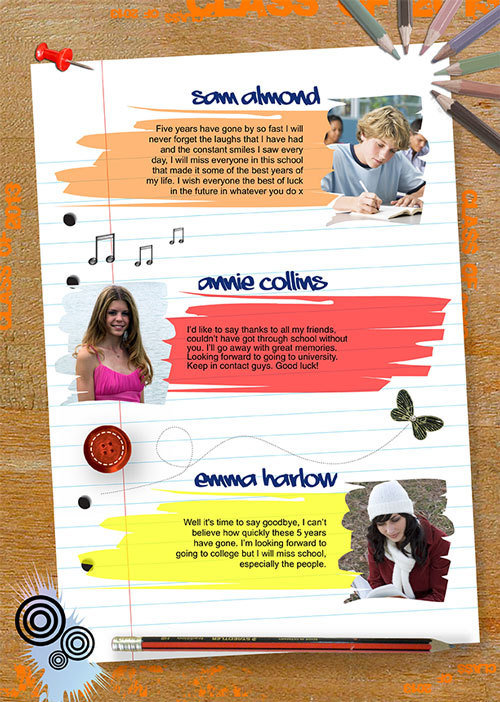 Detail Yearbook Profile Template Nomer 28