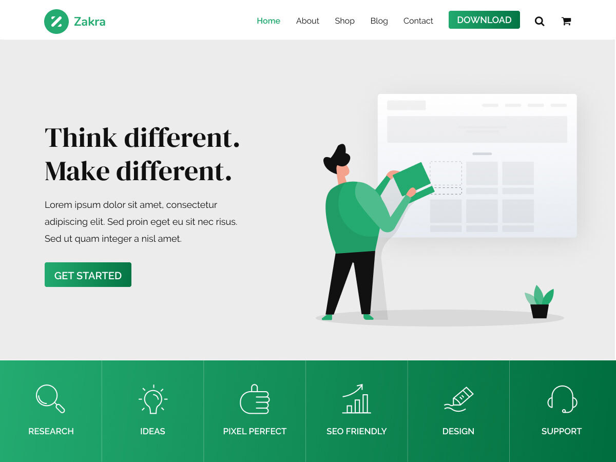 Zakra Template Wordpress - KibrisPDR