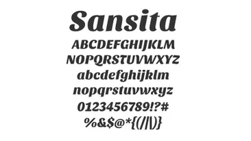 Detail Download Logo Sansita One Font Nomer 16