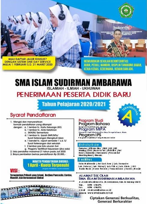 Detail Download Logo Sma Islam Sudirman Tanggungharjo Nomer 15