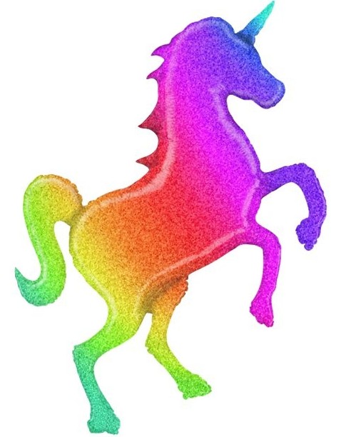 Detail Regenbogenfarbenes Einhorn Nomer 14