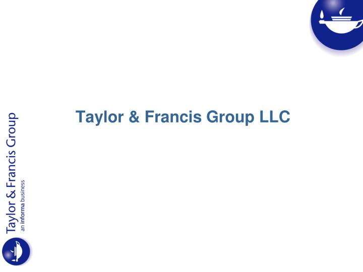 Detail Download Logo Taylor And Francis Nomer 17
