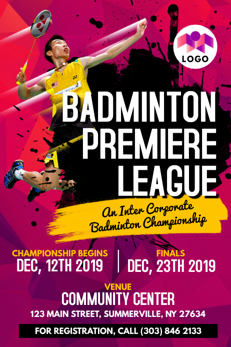 Detail Download Logo Turnamen Badminton Nomer 19