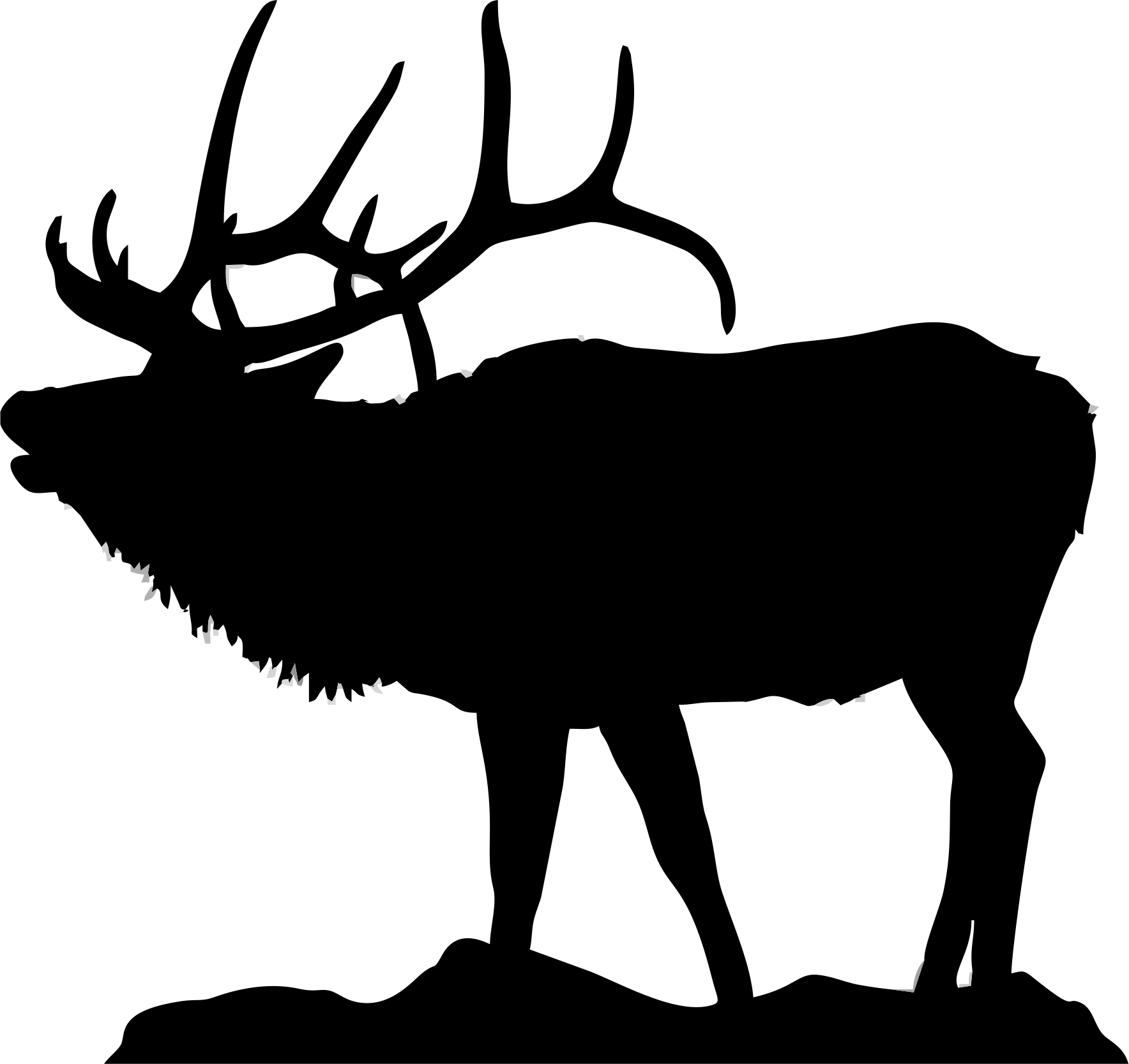 Detail Elchkopf Silhouette Nomer 17