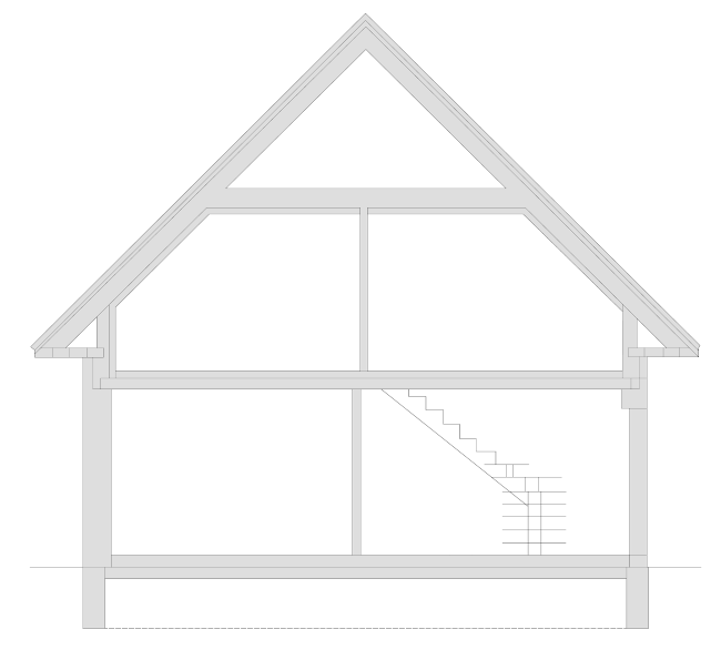 Schnittzeichnung Haus - KibrisPDR