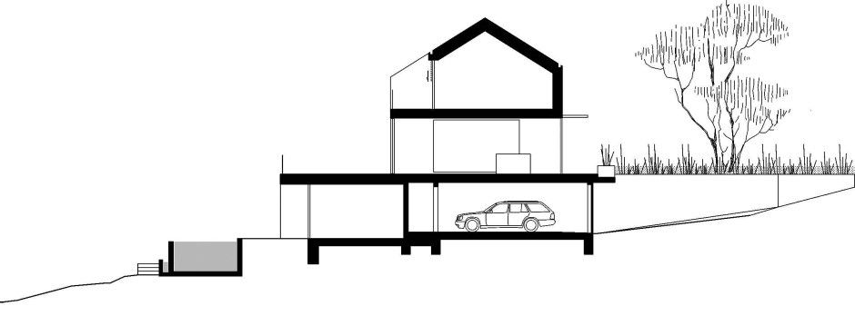 Detail Schnittzeichnung Haus Nomer 10