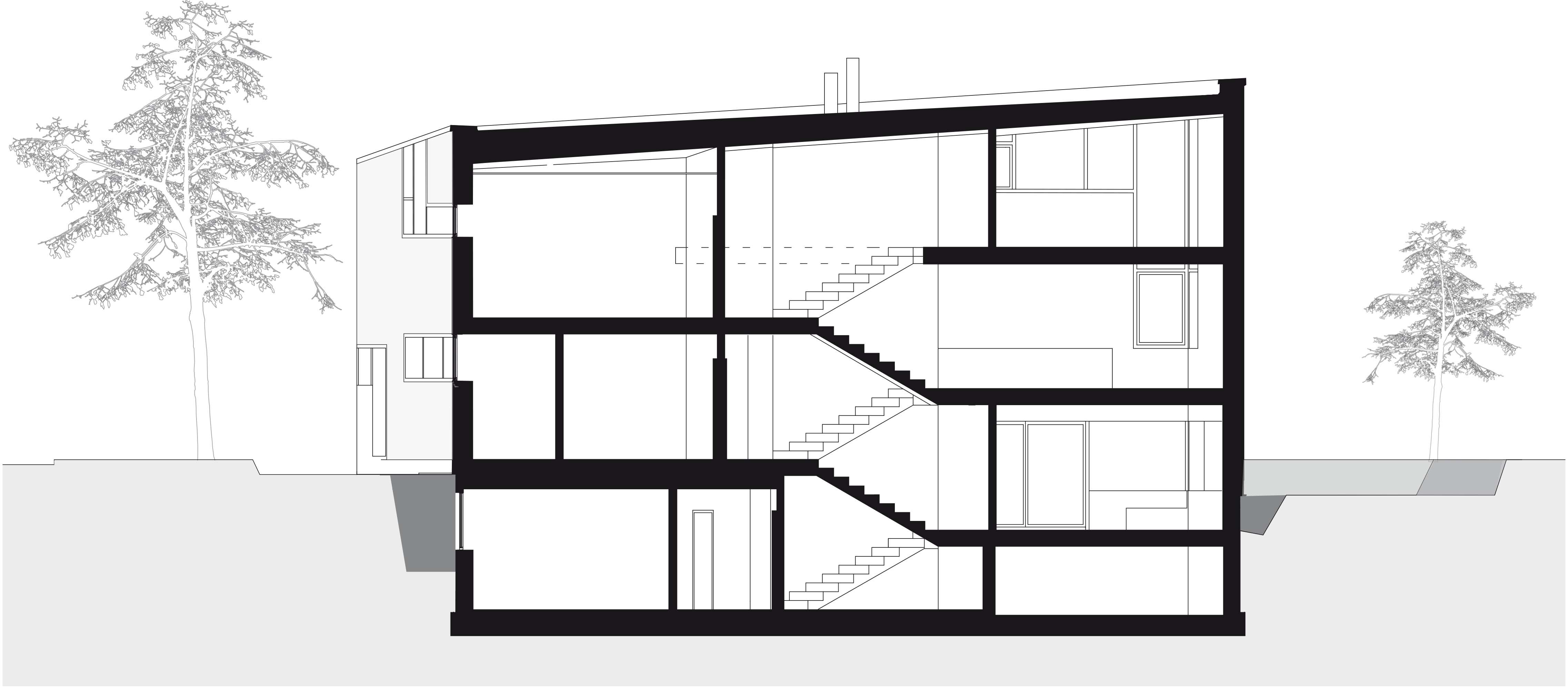 Detail Schnittzeichnung Haus Nomer 17