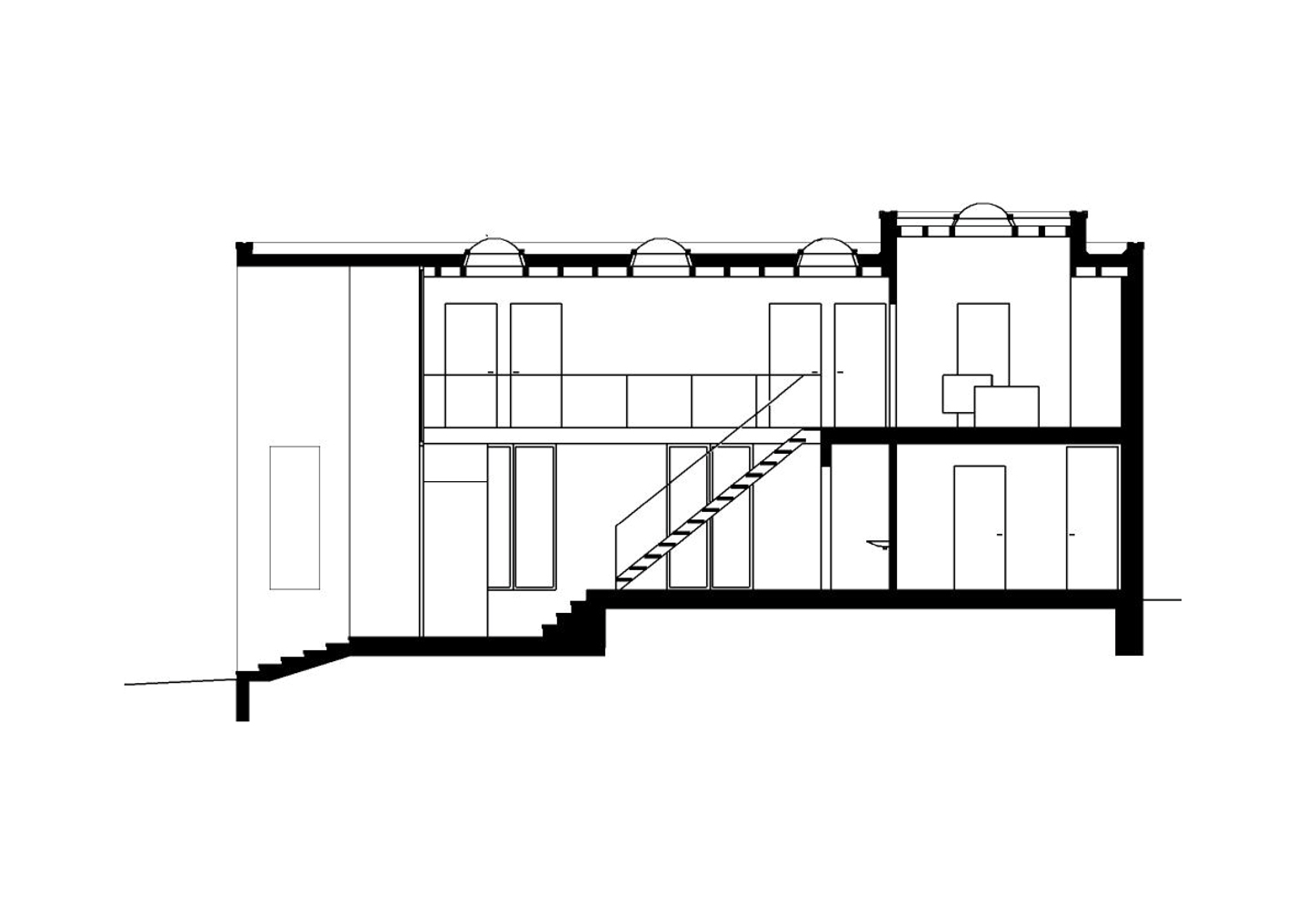 Detail Schnittzeichnung Haus Nomer 25