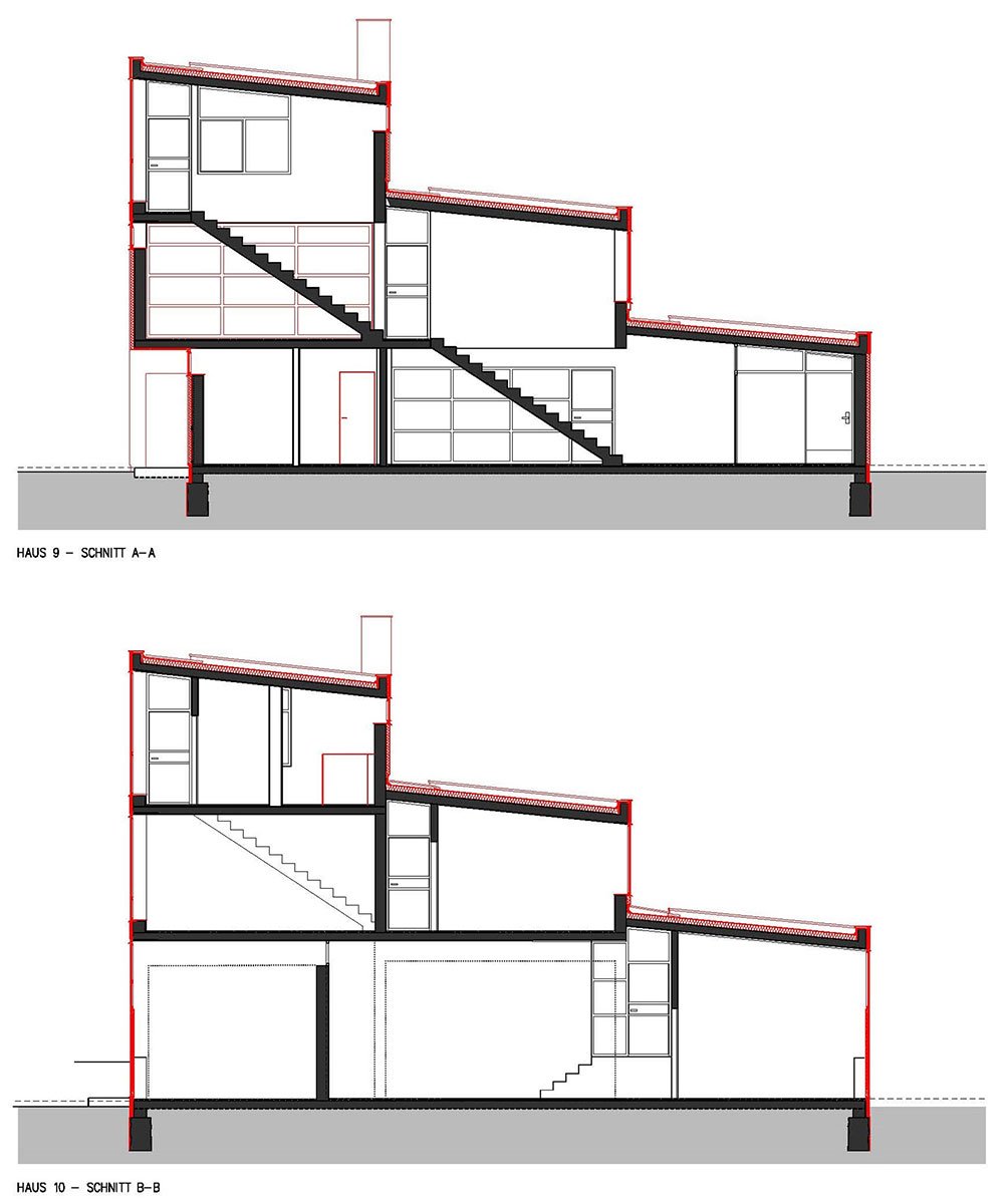 Detail Schnittzeichnung Haus Nomer 8