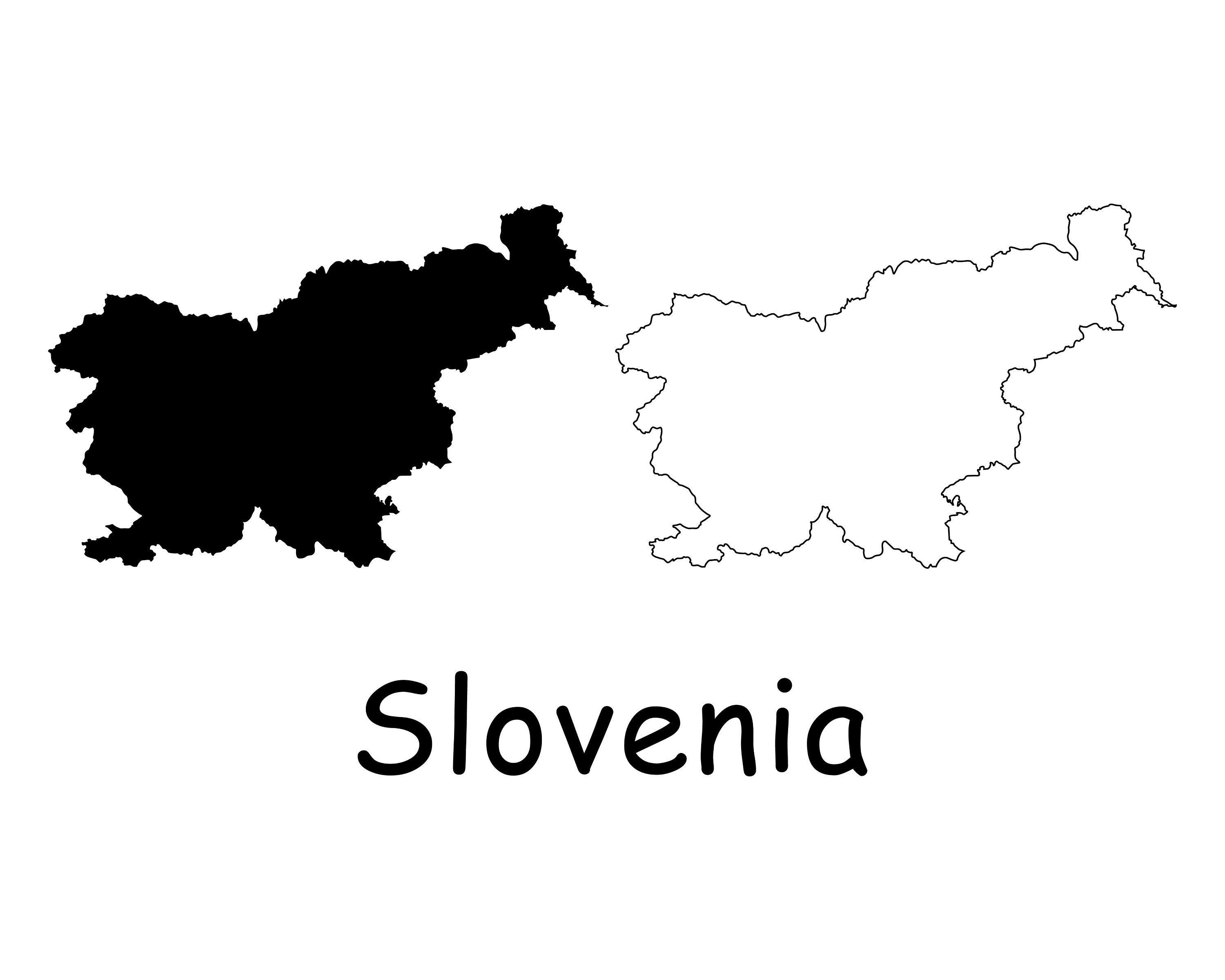 Detail Umriss Slowenien Nomer 4