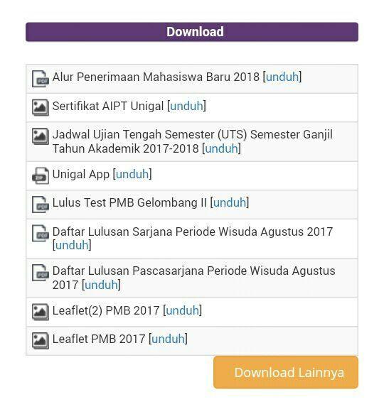 Detail Download Logo Unigal Nomer 21