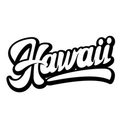 Detail Hawaii Schriftzug Nomer 12