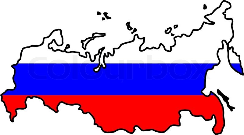 Russland Karte Umriss - KibrisPDR