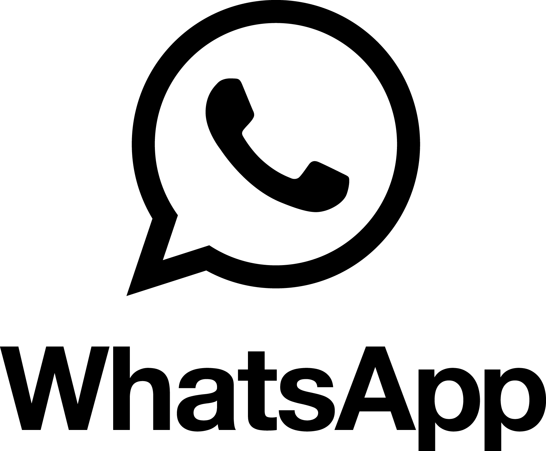 Detail Download Logo Wa Hitam Putih Nomer 12