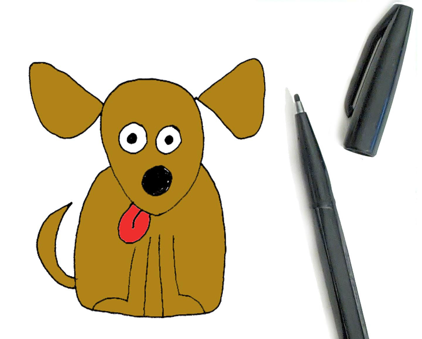 Detail Ein Hund Zeichnen Nomer 6