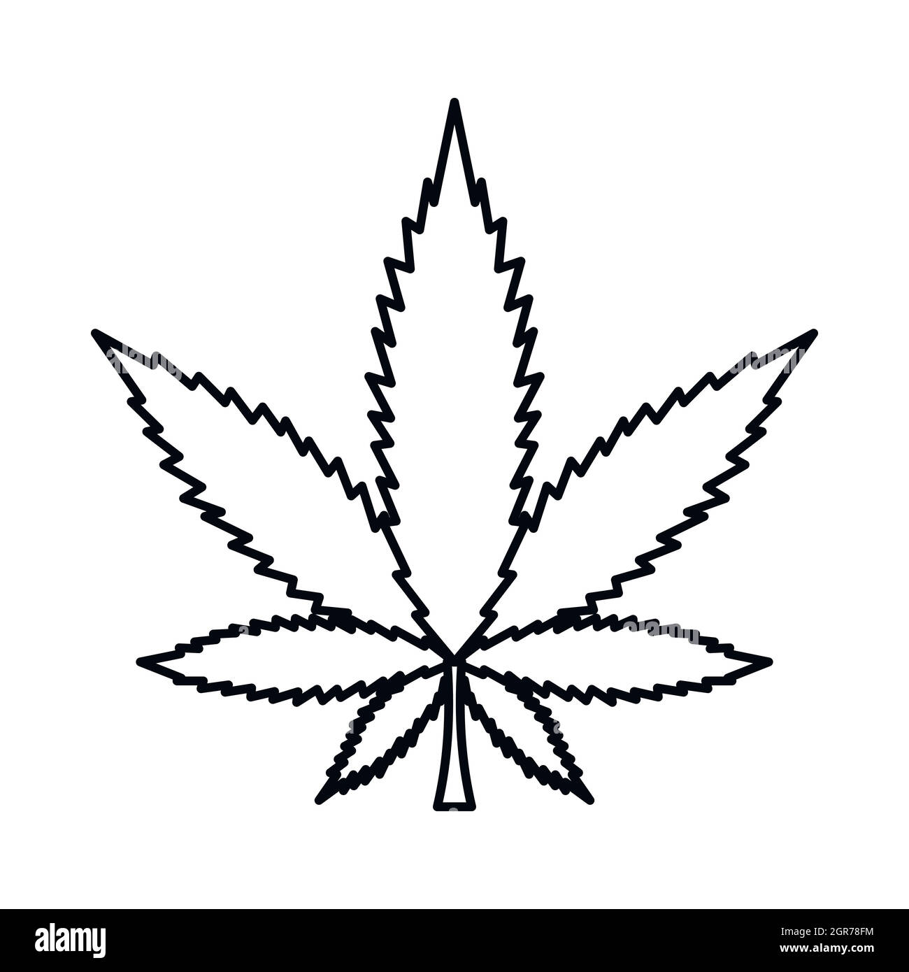 Weed Sign Drawing - KibrisPDR