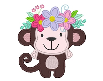 Detail Affe Mit Blume Nomer 6