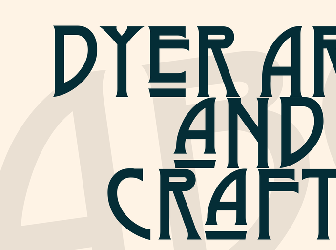 Detail Arts And Crafts Font Free Nomer 4