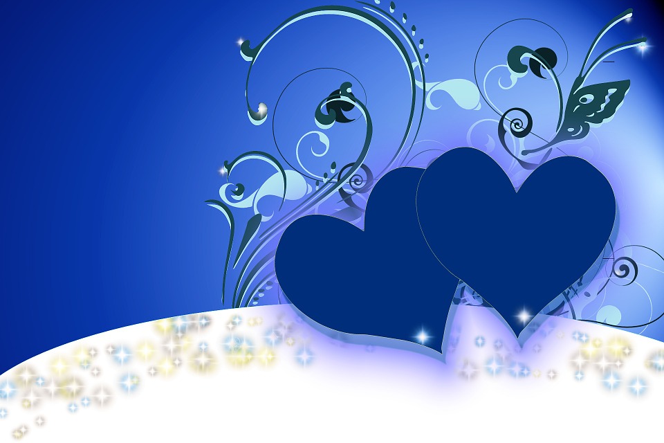 Detail Background Love Biru Nomer 9