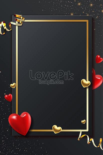 Detail Background Love Black Nomer 35